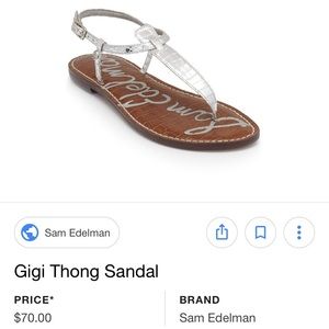NWT Silver Sandals